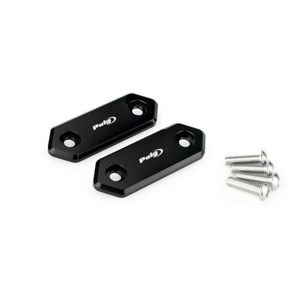 Puig Puig aluminium mirror caps | black | kawasaki ninja zx-4rr 2024>current